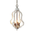 Load image into Gallery viewer, Farmhouze Light - Candle Style Weathered White Wood Lantern Pendant - Pendant - Poplar -