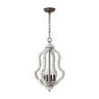 Load image into Gallery viewer, Farmhouze Light - Candle Style Weathered White Wood Lantern Pendant - Pendant - Poplar -