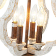 Load image into Gallery viewer, Farmhouze Light - Candle Style Weathered White Wood Lantern Pendant - Pendant - Poplar -