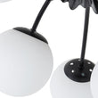 Load image into Gallery viewer, Farmhouze Light - Classic 12 - Light Sputnik Frosted Glass Globe Semi Flush - Ceiling Light - Black Ceiling Light -