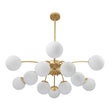 Load image into Gallery viewer, Farmhouze Light - Classic 12 - Light Sputnik Frosted Glass Globe Semi Flush - Ceiling Light - Ceiling Light -