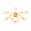 Load image into Gallery viewer, Farmhouze Light - Classic 12 - Light Sputnik Frosted Glass Globe Semi Flush - Ceiling Light - Ceiling Light -