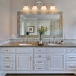 Load image into Gallery viewer, Farmhouze Light - Classic Nickel 3 - Light Marble Glass Shade Vanity Wall Light - Wall Sconce - 3 Bulbs -