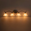 Load image into Gallery viewer, Farmhouze Light - Classic Nickel 3 - Light Marble Glass Shade Vanity Wall Light - Wall Sconce - 3 Bulbs -