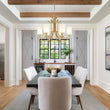 Load image into Gallery viewer, Farmhouze Light-Classic Opal Glass Cylinder Brass Curved Arm 6-Light Chandelier-Chandelier-6-Light-