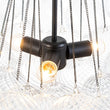 Load image into Gallery viewer, Farmhouze Light - Cluster Bubble Clear Striped Glass Globe Chandelier - Chandelier - Straight Striped Pattern -