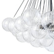 Load image into Gallery viewer, Farmhouze Light - Cluster Bubble Clear Striped Glass Globe Chandelier - Chandelier - Straight Striped Pattern -