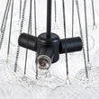 Load image into Gallery viewer, Farmhouze Light - Cluster Bubble Clear Striped Glass Globe Chandelier - Chandelier - Straight Striped Pattern -