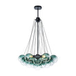 Load image into Gallery viewer, Farmhouze Light - Cluster Colored Tinted Glass Globe Bubble Chandelier - Chandelier - Gray -