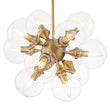 Load image into Gallery viewer, Farmhouze Light - Contemporary 12 - Light Tiered Cluster Glass Bubble Chandelier - Chandelier - Brass -