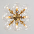 Load image into Gallery viewer, Farmhouze Light - Contemporary 12 - Light Tiered Cluster Glass Bubble Chandelier - Chandelier - Brass -