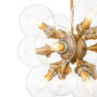 Load image into Gallery viewer, Farmhouze Light - Contemporary 12 - Light Tiered Cluster Glass Bubble Chandelier - Chandelier - Brass -
