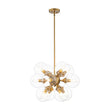 Load image into Gallery viewer, Farmhouze Light - Contemporary 12 - Light Tiered Cluster Glass Bubble Chandelier - Chandelier - Brass -