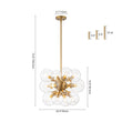 Load image into Gallery viewer, Farmhouze Light - Contemporary 12 - Light Tiered Cluster Glass Bubble Chandelier - Chandelier - Brass -