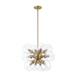 Load image into Gallery viewer, Farmhouze Light - Contemporary 12 - Light Tiered Cluster Glass Bubble Chandelier - Chandelier - Brass -