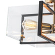 Load image into Gallery viewer, Farmhouze Light - Contemporary 4 - Light Clear Glass Square Cage Ceiling Light - Ceiling Light - 4 - Light -