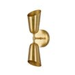 Load image into Gallery viewer, Farmhouze Light - Contemporary Bathroom Up and Down Brass Cone Wall Light - Wall Sconce - 2 Packs -