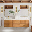 Load image into Gallery viewer, Farmhouze Light - Contemporary Bathroom Up and Down Brass Cone Wall Light - Wall Sconce - 2 Packs -