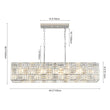 Load image into Gallery viewer, Farmhouze Light - Contemporary Chic Faceted Crystal Square Island Chandelier - Chandelier - 40 in -