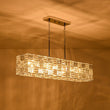 Load image into Gallery viewer, Farmhouze Light - Contemporary Chic Faceted Crystal Square Island Chandelier - Chandelier - 40 in -
