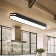 Load image into Gallery viewer, Farmhouze Light - Contemporary Matte Black Oval Dimmable LED Ceiling Light - Ceiling Light - 3000K Warm White -