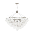 Load image into Gallery viewer, Farmhouze Light - Designer Glam Cluster Glass Globe Bubble Tiered Chandelier - Chandelier - Nickel -
