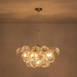 Load image into Gallery viewer, Farmhouze Light - Dimmable Cluster Decorative Pattern Glass Bubble Chandelier - Chandelier - White -