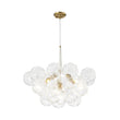 Load image into Gallery viewer, Farmhouze Light - Dimmable Cluster Decorative Pattern Glass Bubble Chandelier - Chandelier - White -