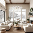 Load image into Gallery viewer, Farmhouze Light - Dimmable Cluster Decorative Pattern Glass Bubble Chandelier - Chandelier - White -