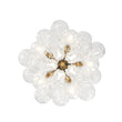 Load image into Gallery viewer, Farmhouze Light - Dimmable Cluster Decorative Pattern Glass Bubble Chandelier - Chandelier - White -