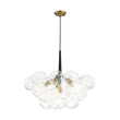 Load image into Gallery viewer, Farmhouze Light - Dimmable Cluster Decorative Pattern Glass Bubble Chandelier - Chandelier - White -