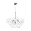 Load image into Gallery viewer, Farmhouze Light - Dimmable Cluster Decorative Pattern Glass Bubble Chandelier - Chandelier - White -