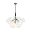 Load image into Gallery viewer, Farmhouze Light - Dimmable Cluster Decorative Pattern Glass Bubble Chandelier - Chandelier - White -