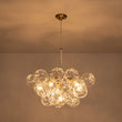 Load image into Gallery viewer, Farmhouze Light - Dimmable Cluster Decorative Pattern Glass Bubble Chandelier - Chandelier - White -