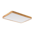 Load image into Gallery viewer, Farmhouze Light - Dimmable LED Wooden Rectangular Flush Mount Light - Ceiling Light - 3000K Warm White -