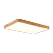 Load image into Gallery viewer, Farmhouze Light - Dimmable LED Wooden Rectangular Flush Mount Light - Ceiling Light - 3000K Warm White -