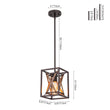 Load image into Gallery viewer, Farmhouze Light - Farmhouse 1 - Light Wood Grain Square Lantern Pendant Light - Pendant - 1 Light -