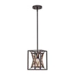 Load image into Gallery viewer, Farmhouze Light - Farmhouse 1 - Light Wood Grain Square Lantern Pendant Light - Pendant - 1 Light -
