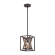 Load image into Gallery viewer, Farmhouze Light - Farmhouse 1 - Light Wood Grain Square Lantern Pendant Light - Pendant - 1 Light -