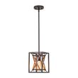 Load image into Gallery viewer, Farmhouze Light - Farmhouse 1 - Light Wood Grain Square Lantern Pendant Light - Pendant - 1 Light -