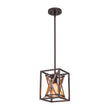 Load image into Gallery viewer, Farmhouze Light - Farmhouse 1 - Light Wood Grain Square Lantern Pendant Light - Pendant - 1 Light -