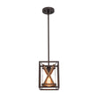 Load image into Gallery viewer, Farmhouze Light - Farmhouse 1 - Light Wood Grain Square Lantern Pendant Light - Pendant - 1 Light -