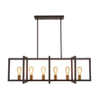 Load image into Gallery viewer, Farmhouze Light - Farmhouse 6 - Light Rectangle Kitchen Island Linear Chandelier - Chandelier - Imitated Copper -