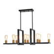 Load image into Gallery viewer, Farmhouze Light - Farmhouse 8 - Light Rectangle Island Linear Chandelier - Chandelier - 8 Bulbs -