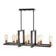 Load image into Gallery viewer, Farmhouze Light - Farmhouse 8 - Light Rectangle Island Linear Chandelier - Chandelier - 8 Bulbs -