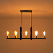 Load image into Gallery viewer, Farmhouze Light - Farmhouse 8 - Light Rectangle Island Linear Chandelier - Chandelier - 8 Bulbs -