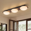 Load image into Gallery viewer, Farmhouze Light - Farmhouse Dimmable LED Linear Flush Mount Ceiling Light - Chandelier - 3 - Light -