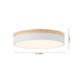 Load image into Gallery viewer, Farmhouze Light - Farmhouse Dimmable Wooden Round Flush Mount Ceiling Light - Ceiling Light - Black - 11 in -