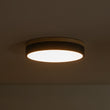 Load image into Gallery viewer, Farmhouze Light - Farmhouse Dimmable Wooden Round Flush Mount Ceiling Light - Ceiling Light - Black - 11 in -