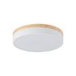 Load image into Gallery viewer, Farmhouze Light - Farmhouse Dimmable Wooden Round Flush Mount Ceiling Light - Ceiling Light - Black - 11 in -